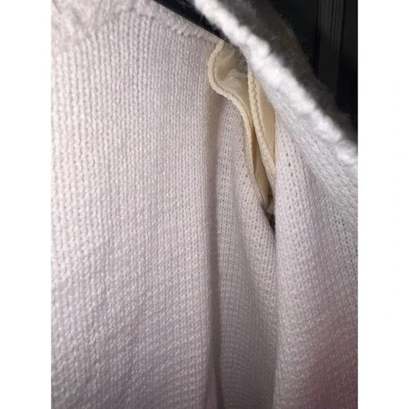 Vintage Bryn Connelly Cardigan Small Cream Gold Button 90s Preppy - Picture 8 of 12